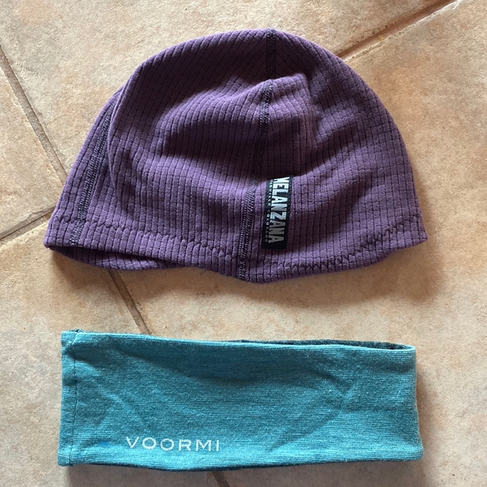 Voormi and Melanzana Hat and Headband